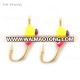 Multicolor Winter Fishing Ice Fishing Hook PR-PD030 high carbon steel fishing hooks