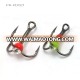 Free Sample PR-PD021 Winter Fishing Treble Hook Ice Fishing Hook high carbon steel fishing hooks