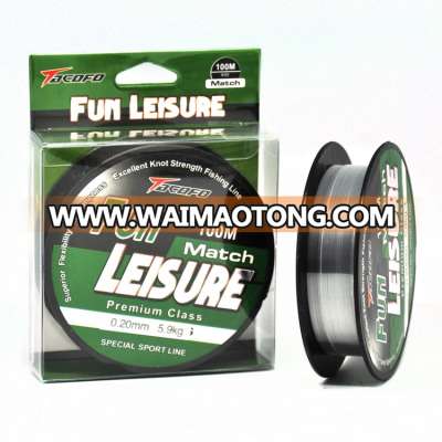 New Brand wholesale 100M Nylon Fishing Line Monofilament Japan Material Match Fishing Line