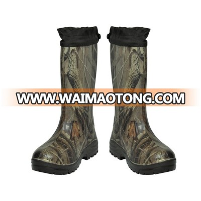 Fishing Camo color Rubber Boots