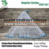 Nylon Monofilament American Style Drawstring Cast Net Fishing net hand casting net