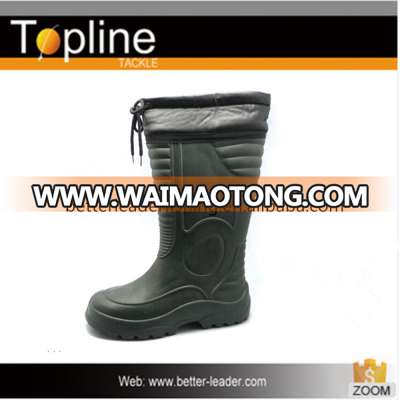 Fishing green or black color EVA boot with PU cuff