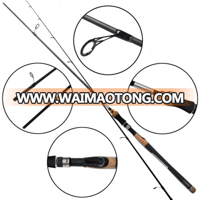 carbon fiber spinning fishing rod fiberglass graphite solid