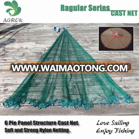 Nylon Multifilament American Style Drawstring Cast Net Fishing net hand casting net